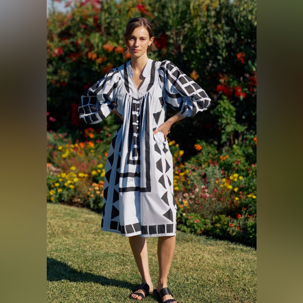 Geo Tunic Midi Dress